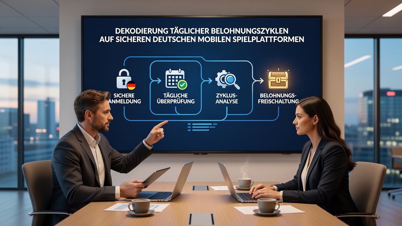 Detaillierte Ansicht von Reward-Zyklen mit Sicherheitsprotokollen auf einer deutschen Gaming-App