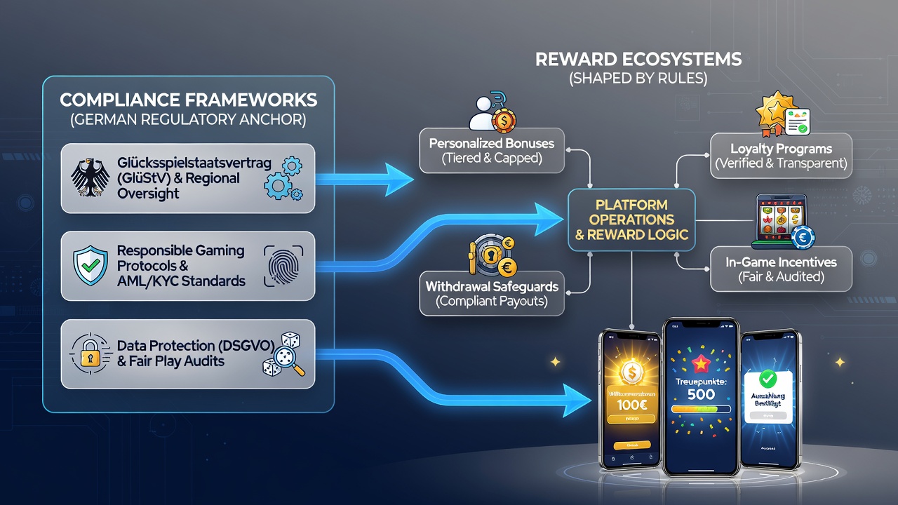 Beispielhafte Darstellung von Belohnungsnetzwerken auf regulierten deutschen Casino-Apps