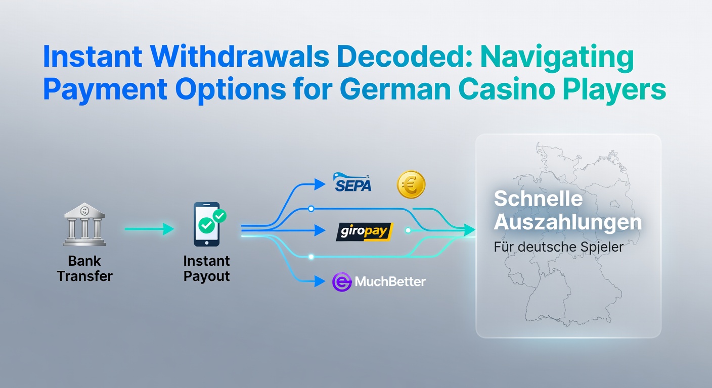 Grafik einer schnellen Auszahlung bei einem Online-Casino mit Euro-Symbolen und Uhr, die Instant-Überweisungen symbolisiert