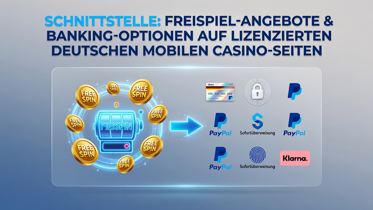 Darstellung der Verbindung von Freispielen und Zahlungsoptionen in mobilen Casinos